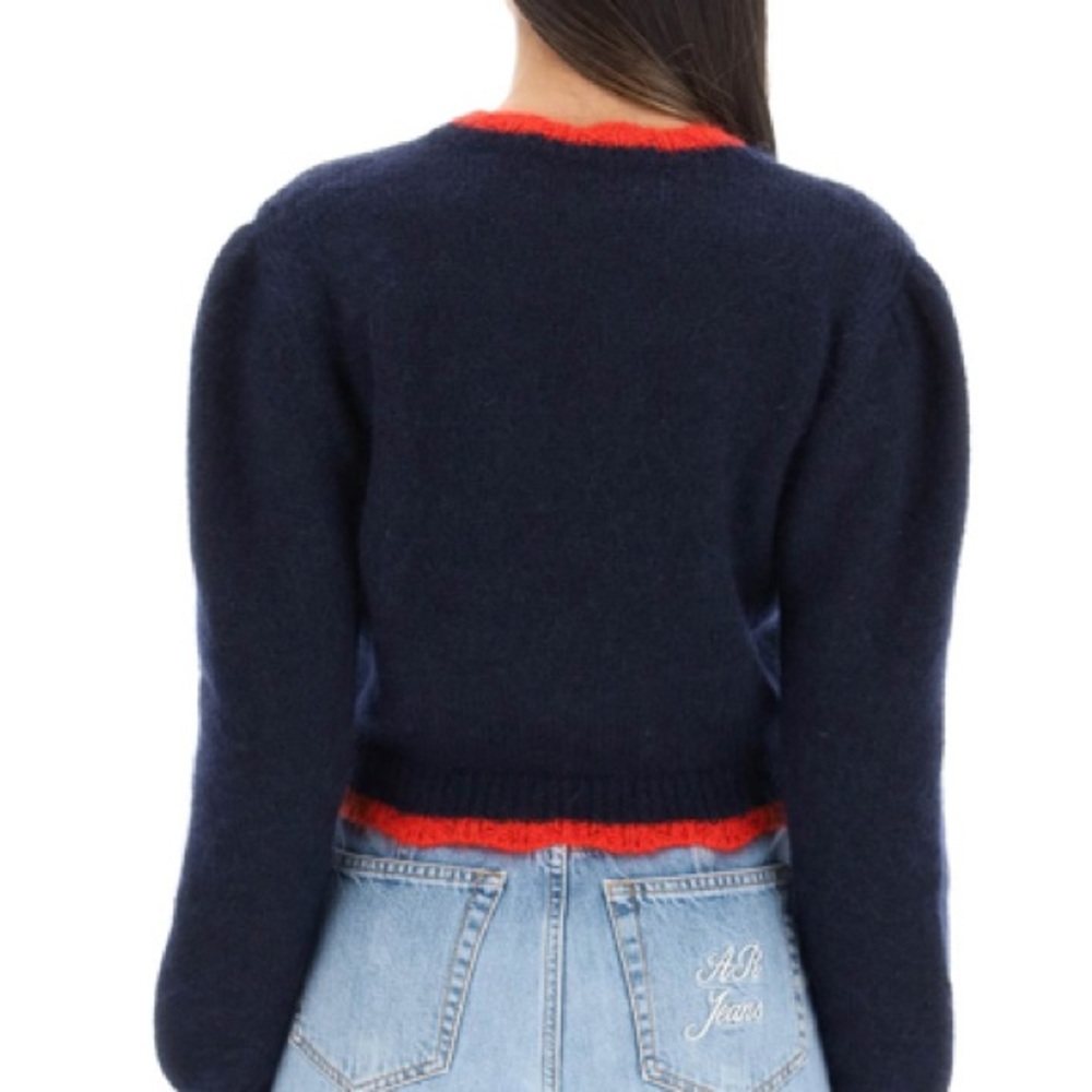 NWT alessandra rich strawberry jacquard sweater - Picture 2 of 3